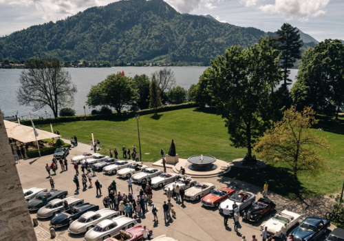Boxenstopp im Seehaus: 300 SL-Rallye zu Gast